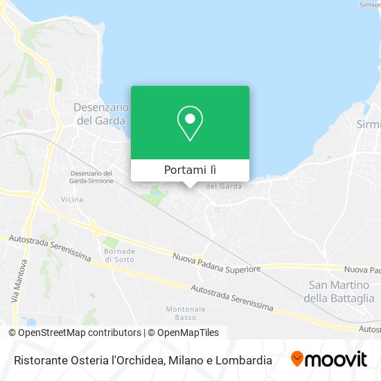 Mappa Ristorante Osteria l'Orchidea