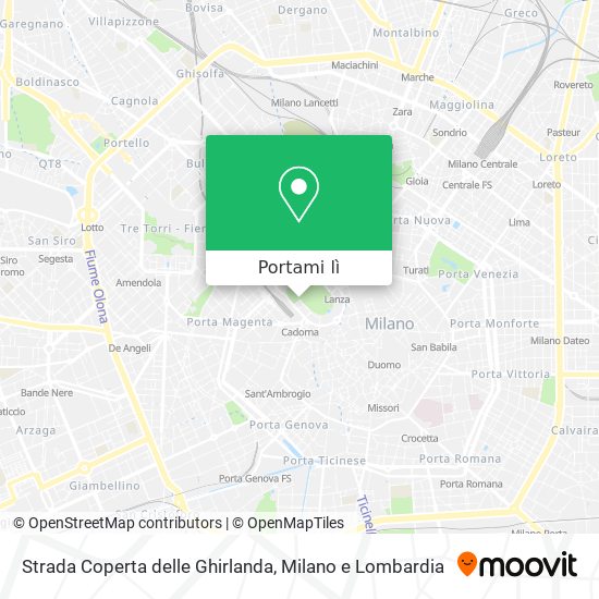 Mappa Strada Coperta delle Ghirlanda