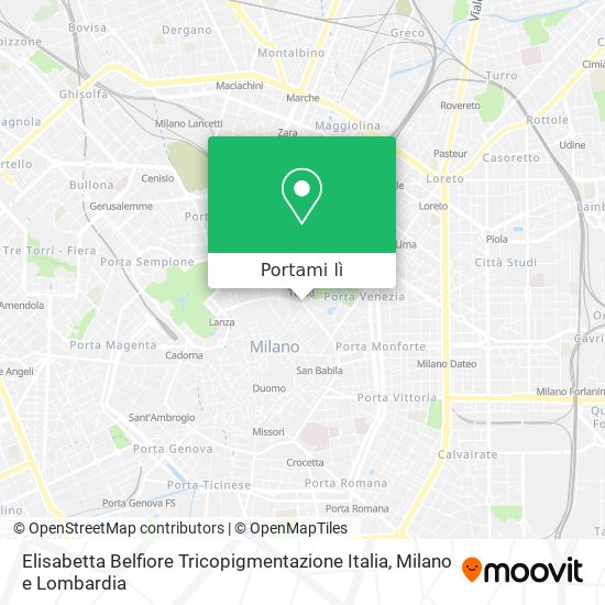 Mappa Elisabetta Belfiore Tricopigmentazione Italia