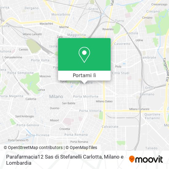 Mappa Parafarmacia12 Sas di Stefanelli Carlotta