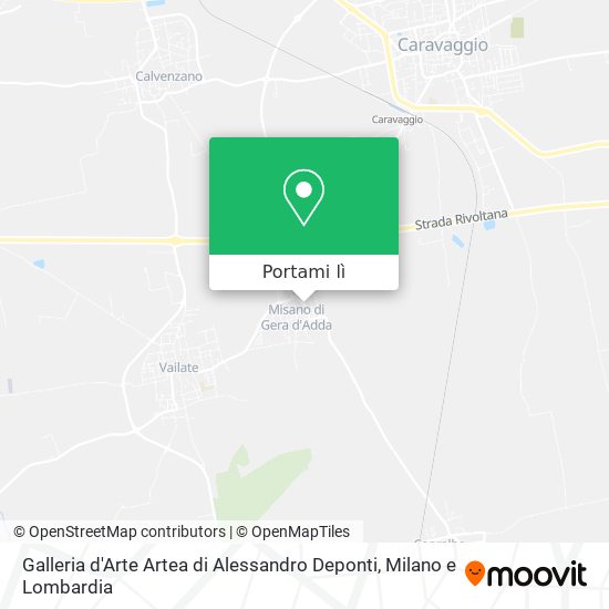 Mappa Galleria d'Arte Artea di Alessandro Deponti