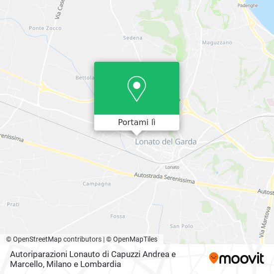 Mappa Autoriparazioni Lonauto di Capuzzi Andrea e Marcello