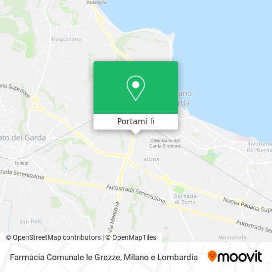 Mappa Farmacia Comunale le Grezze
