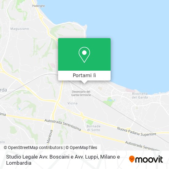 Mappa Studio Legale Avv. Boscaini e Avv. Luppi