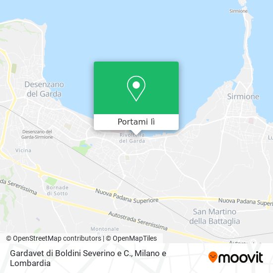 Mappa Gardavet di Boldini Severino e C.