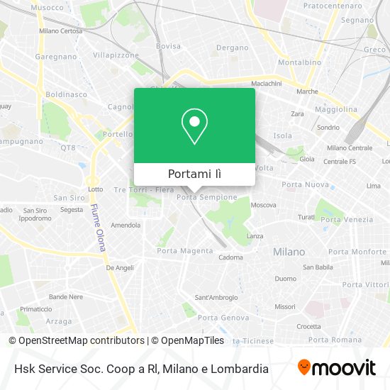 Mappa Hsk Service Soc. Coop a Rl