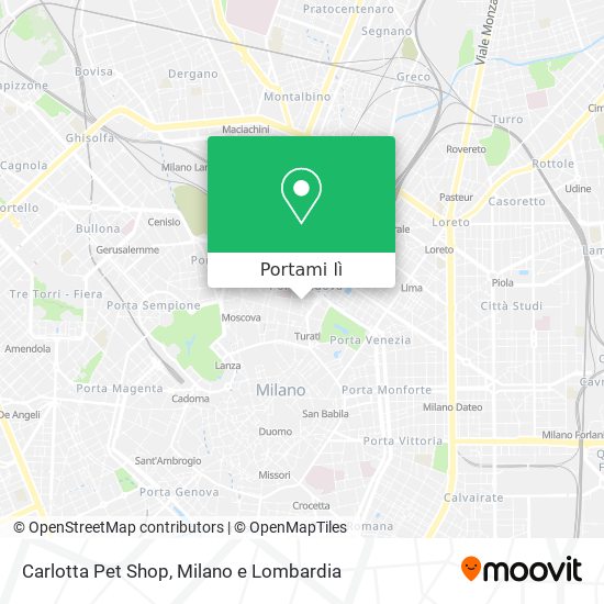Mappa Carlotta Pet Shop