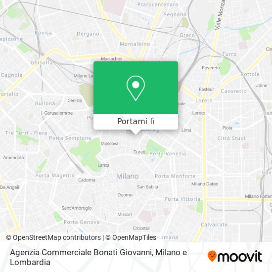 Mappa Agenzia Commerciale Bonati Giovanni