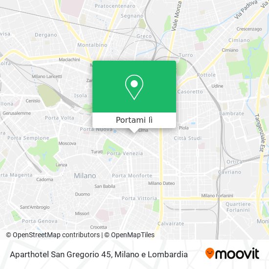Mappa Aparthotel San Gregorio 45