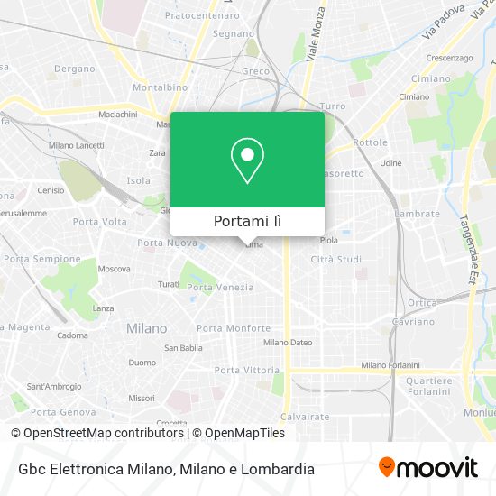 Mappa Gbc Elettronica Milano