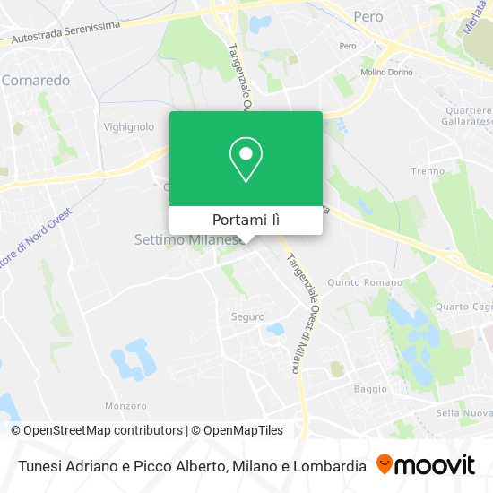 Mappa Tunesi Adriano e Picco Alberto