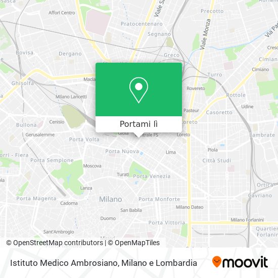 Mappa Istituto Medico Ambrosiano