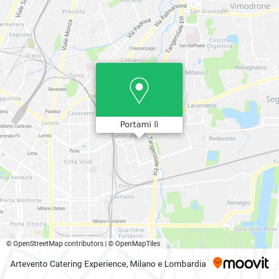 Mappa Artevento Catering Experience