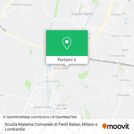 Mappa Scuola Materna Comunale di Fenili Belasi