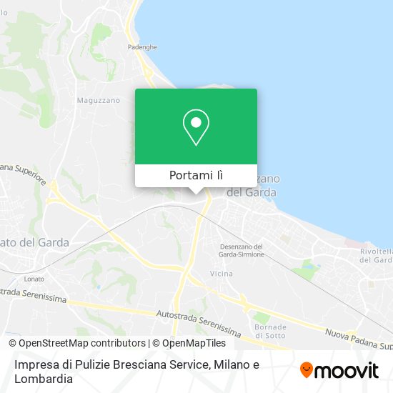 Mappa Impresa di Pulizie Bresciana Service