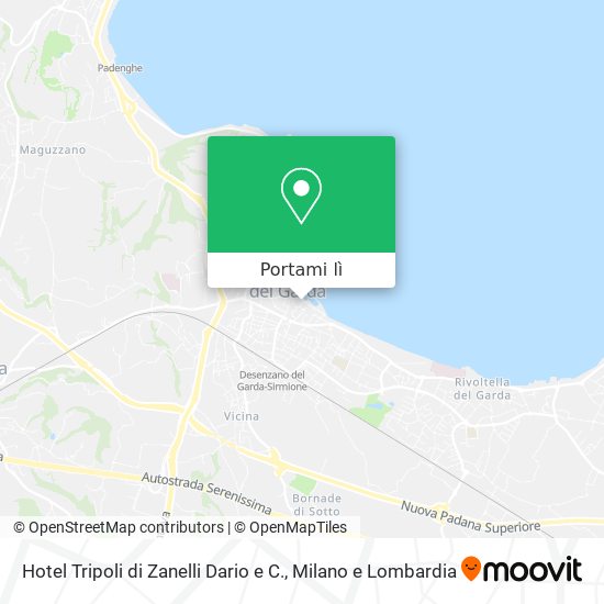 Mappa Hotel Tripoli di Zanelli Dario e C.