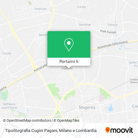 Mappa Tipolitografia Cugini Pagani