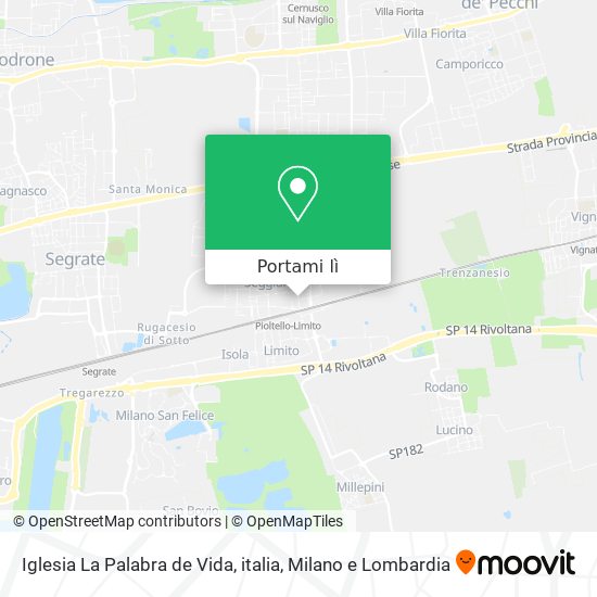 Mappa Iglesia La Palabra de Vida, italia