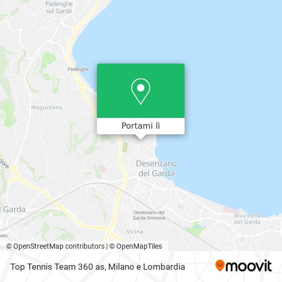 Mappa Top Tennis Team 360 as
