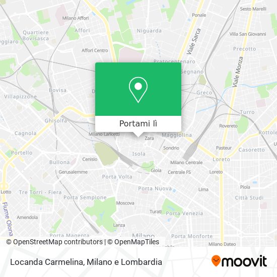 Mappa Locanda Carmelina