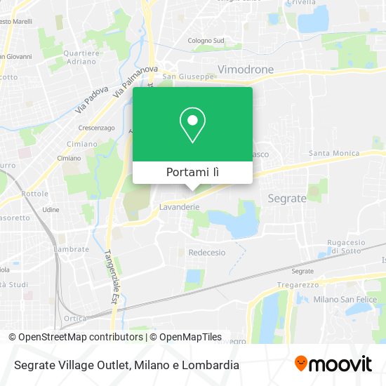 Mappa Segrate Village Outlet
