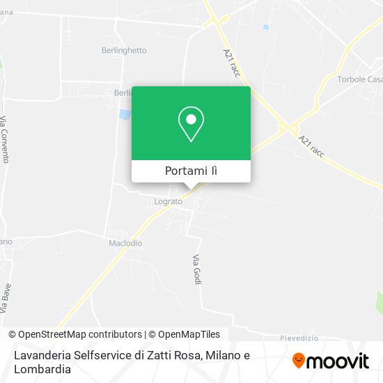 Mappa Lavanderia Selfservice di Zatti Rosa