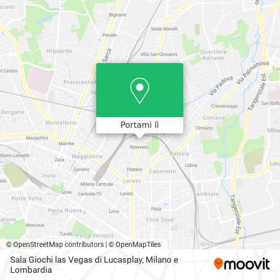Mappa Sala Giochi las Vegas di Lucasplay