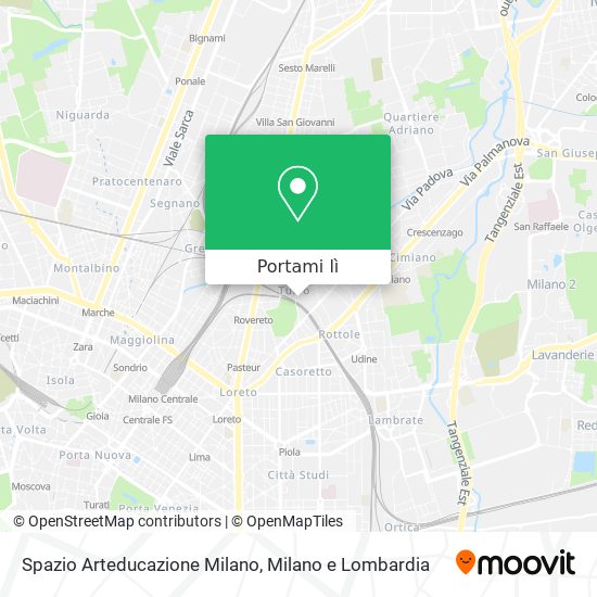 Mappa Spazio Arteducazione Milano