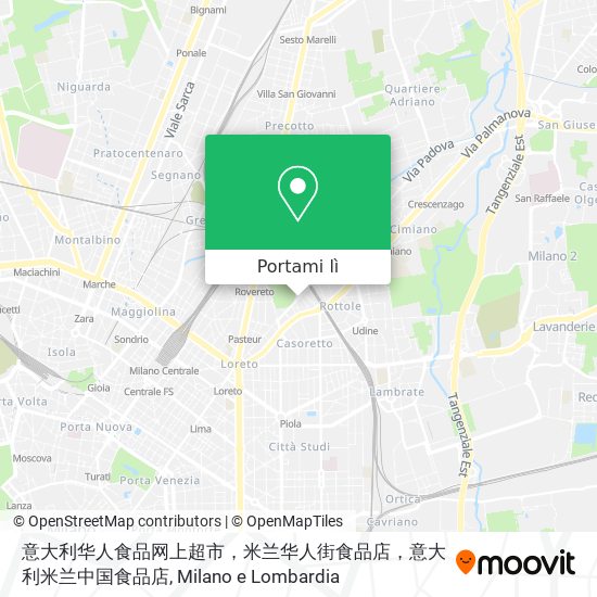 Mappa 意大利华人食品网上超市，米兰华人街食品店，意大利米兰中国食品店