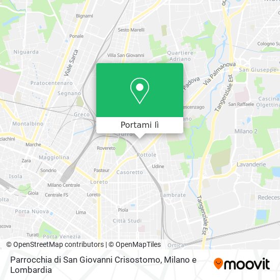 Mappa Parrocchia di San Giovanni Crisostomo