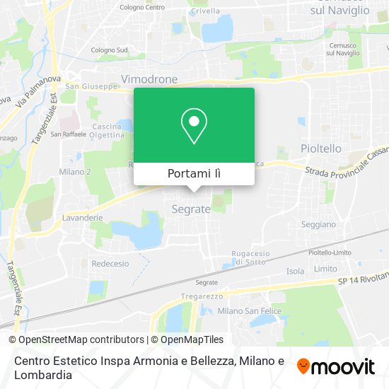 Mappa Centro Estetico Inspa Armonia e Bellezza