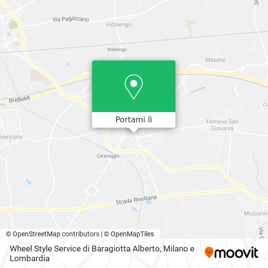 Mappa Wheel Style Service di Baragiotta Alberto