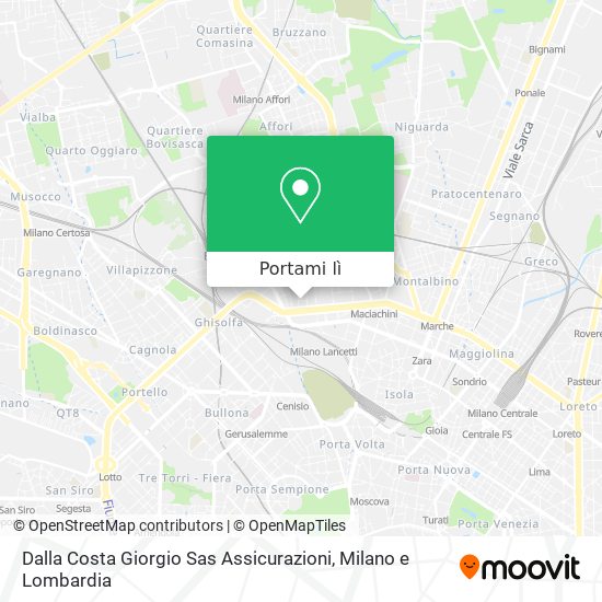 Mappa Dalla Costa Giorgio Sas Assicurazioni