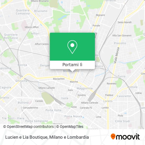 Mappa Lucien e Lia Boutique