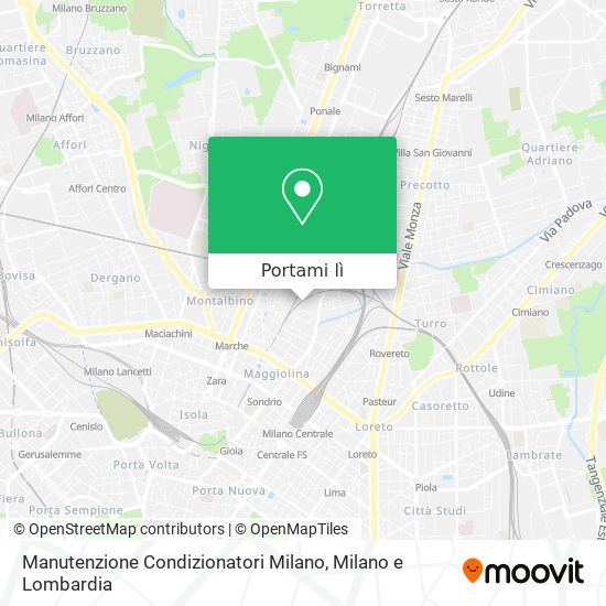 Mappa Manutenzione Condizionatori Milano