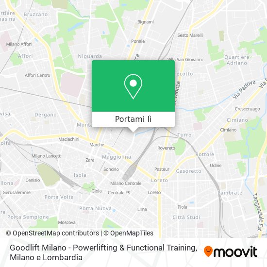 Mappa Goodlift Milano - Powerlifting & Functional Training