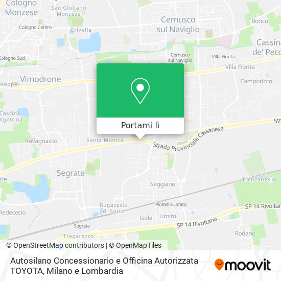 Mappa Autosilano Concessionario e Officina Autorizzata TOYOTA