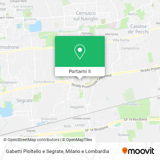 Mappa Gabetti Pioltello e Segrate