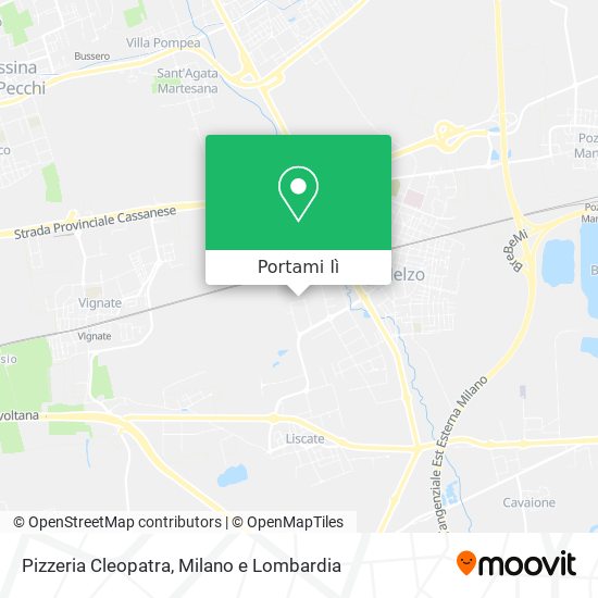 Mappa Pizzeria Cleopatra