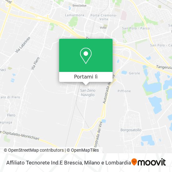 Mappa Affiliato Tecnorete Ind.E Brescia