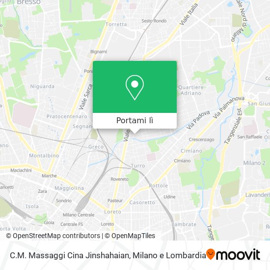 Mappa C.M. Massaggi Cina Jinshahaian