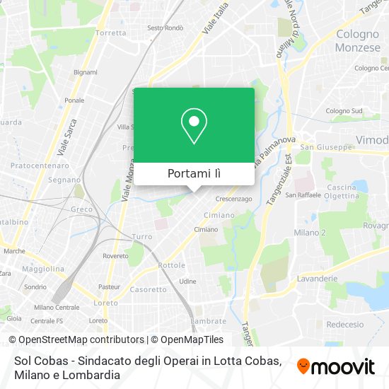 Mappa Sol Cobas - Sindacato degli Operai in Lotta Cobas