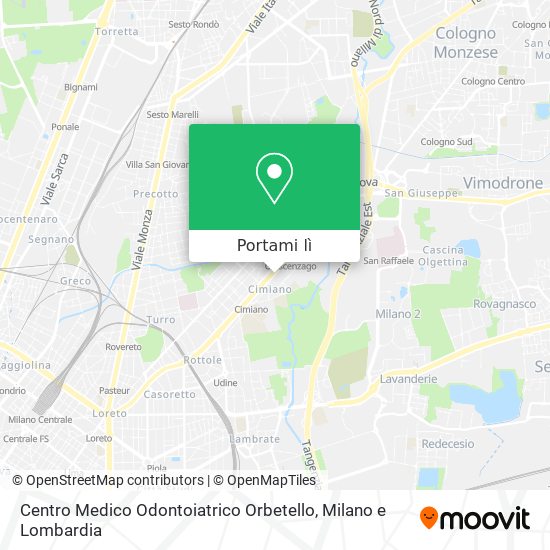 Mappa Centro Medico Odontoiatrico Orbetello