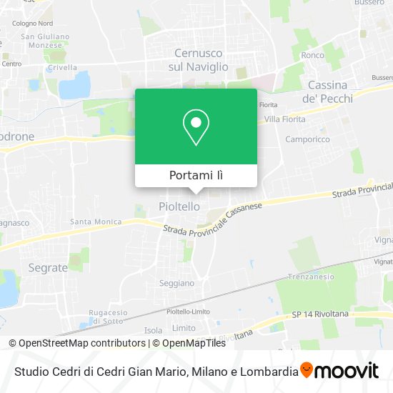 Mappa Studio Cedri di Cedri Gian Mario