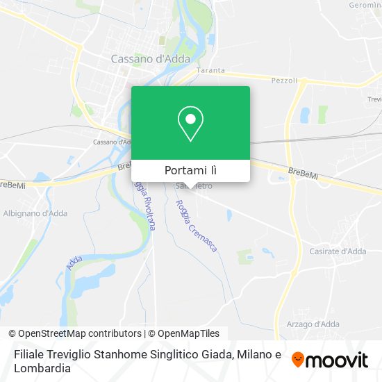 Mappa Filiale Treviglio Stanhome Singlitico Giada