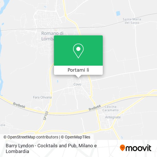 Mappa Barry Lyndon - Cocktails and Pub