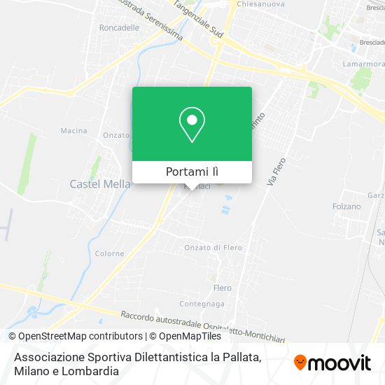 Mappa Associazione Sportiva Dilettantistica la Pallata