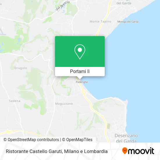 Mappa Ristorante Castello Garuti