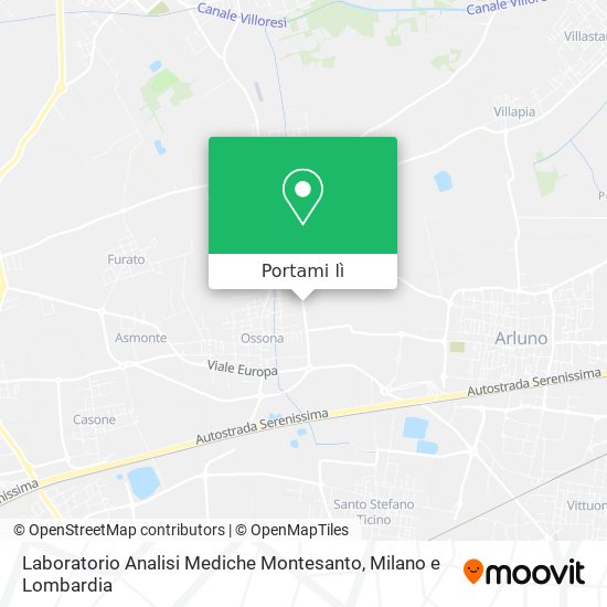 Mappa Laboratorio Analisi Mediche Montesanto