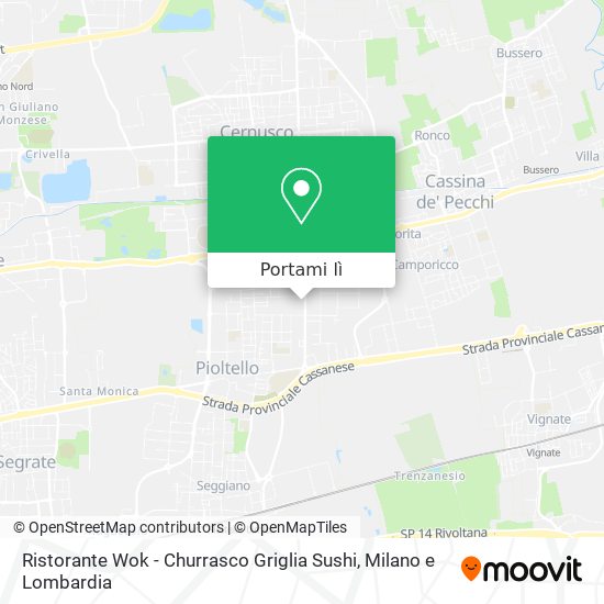Mappa Ristorante Wok - Churrasco Griglia Sushi